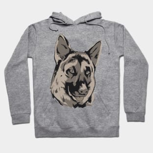 A German Shepherd head  Drawing. Hoodie